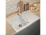 Кухонная мойка Uperwood Quartz UPD-04-01 белая матовая