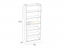 Шкаф Орлеан витрина НМ 041.87