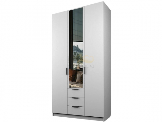 Шкаф с 3 ящиками Экон ЭШ3-РП-24-12/1-3я одно зеркало