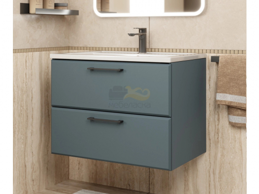 Тумба с раковиной Uperwood Foster серый графит 70 см