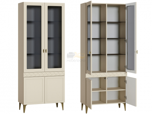 Шкаф-витрина 16.397.02 Марион Слоновая кость