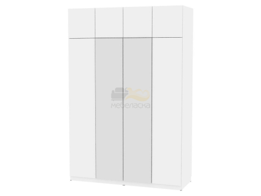Шкаф с зеркалом Malta light H291М и Антресоль HA4
